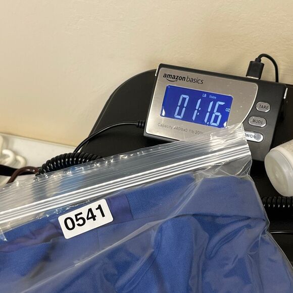 NWT TALBOTS Women Blazer Sz 14 Blue Short Sleeve Italian Fabric Double Breasted - Picture 15 of 15